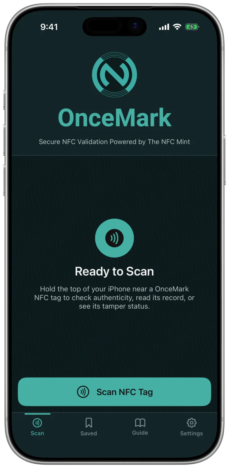 Lisez une étiquette OnceMark pour la vérifier
